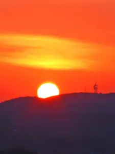 327 県民の森の朝日