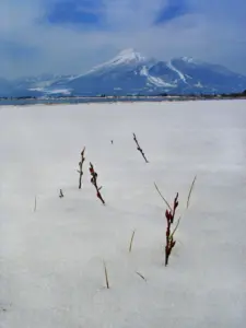 400 猪苗代湖の冬景色